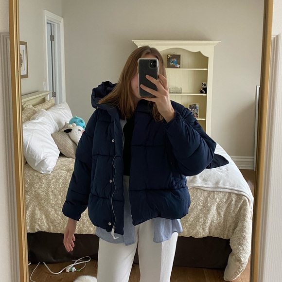 Navy Blue Lili Sidonio Chill Puffer Jacket - Picture 4 of 6